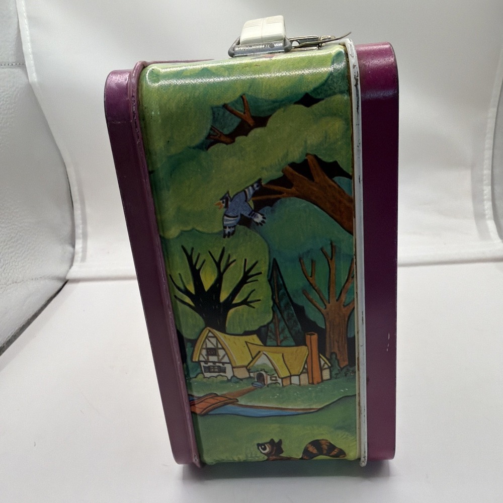 1980 OHIO ART--SNOW WHITE AND THE SEVEN DWARFS--METAL LUNCHBOX (LOOK) - Picture 5 of 8